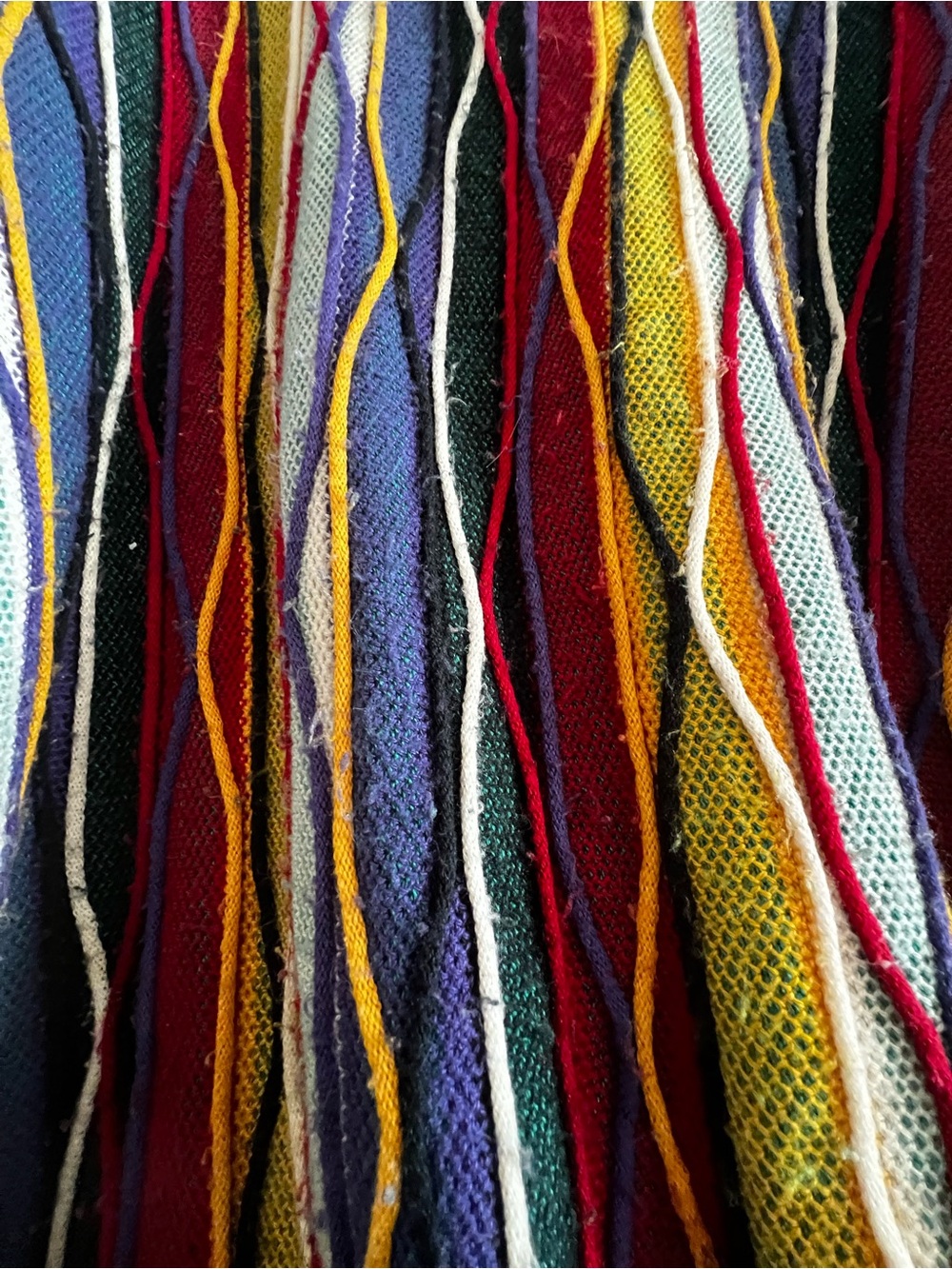Bachrach Multicolor Striped Knit Sweater with Black Trim - Picture 2 of 3
